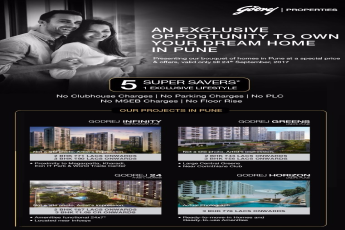 5 super saver offers on residential projects by Godrej Properties only for a limited period
